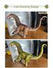 Herbivorous Dinosaur Model: Brachiosaurus & Triceratops Children's Cognitive Toy and Desktop Decoration