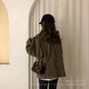 Matte Color-blocking PU Bag Zipper Pillow Bag Handbag Single Shoulder Diagonal Bag Women