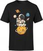 Funny Men's T-shirt with Print Astronaut Space Space Planets Geek