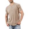 Men's Short Sleeve T-Shirts Casual Blouse Round Neck Tee Shirt Summer Soft Tops