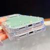For iPhone 17 Pro Max Case Rhinestone Edge Glitter Back TPU+PC IMD Phone Cover