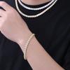 European and American light luxury fashion square zircon rock sugar chain 2026 spring trend hip hop square jewelry accessories