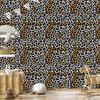 Animal Skin Wallpaper Gray and Ochre for Living Room and Bedroom 50x1000