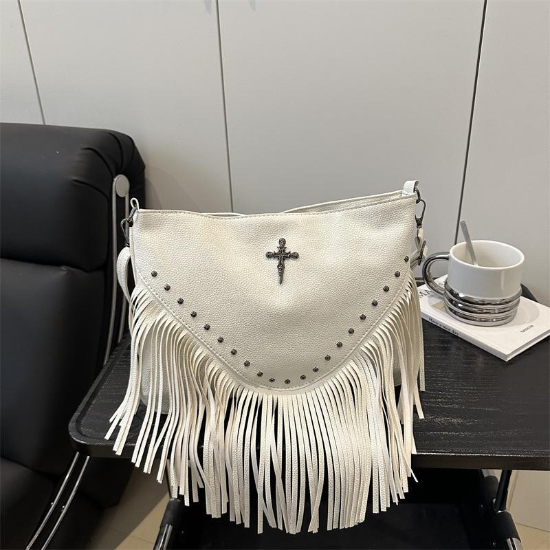 

Trend Su bag women s spring new fashion temperament shoulder bag atmospheric work leisure messenger bag білий