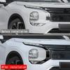 Voor Mitsubishi Outlander 2016-  2024 Koplamp Lamp wenkbrauw koplampkap sierlijst Voor Mistlamp Mistlamp Lampkap sticker