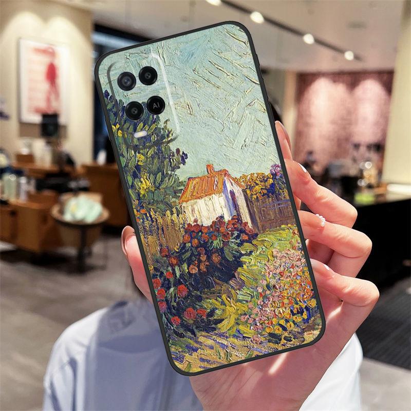 Van Gogh Oil Painting Case For Oppo A94 A54 A40 A60 A80 A98 A78 A18 A38 A58 A16 A76 A96 A17 A77 A74 A57S A15 Cover