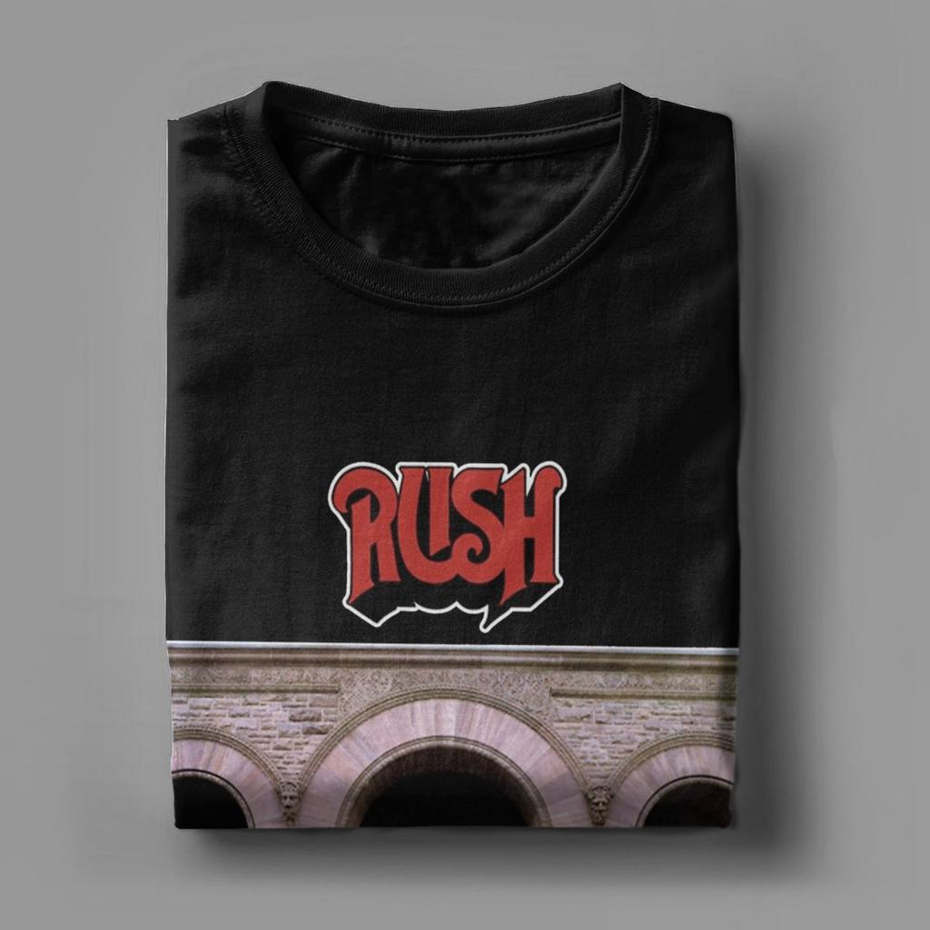 Lässiges Rush Band T-Shirt für Herren Rundhals Reine Baumwolle T-Shirts Kurzarm T-Shirt 4XL 5XL Kleidung