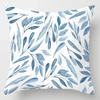 Blue Marble Print Polyester Pillowcase Geometric Cushion Cover Art Pachwork Car Sofa Waist Throw Pillow Case Home Decor,(2)