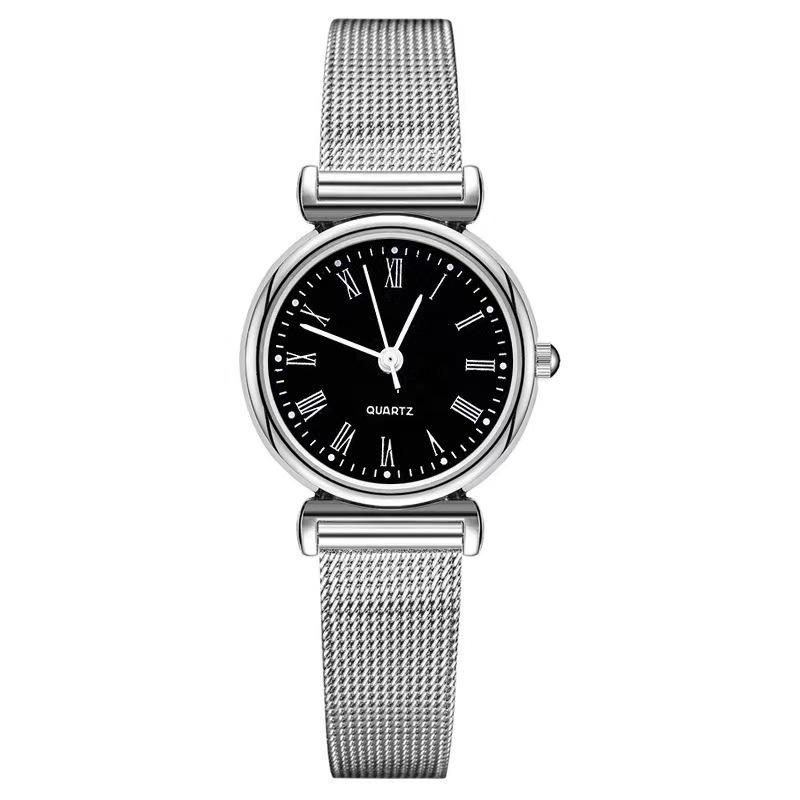 Ladies Mesh Strap Small Dial Casual Fashion Quartz Watch Junior High School Student Simple Watch