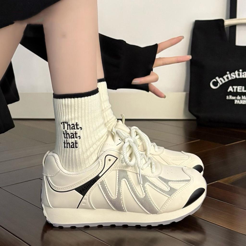 Ultra-light new women's shoes campus running versatile breathable soft sole autumn simple fashion lightweight sports shoes