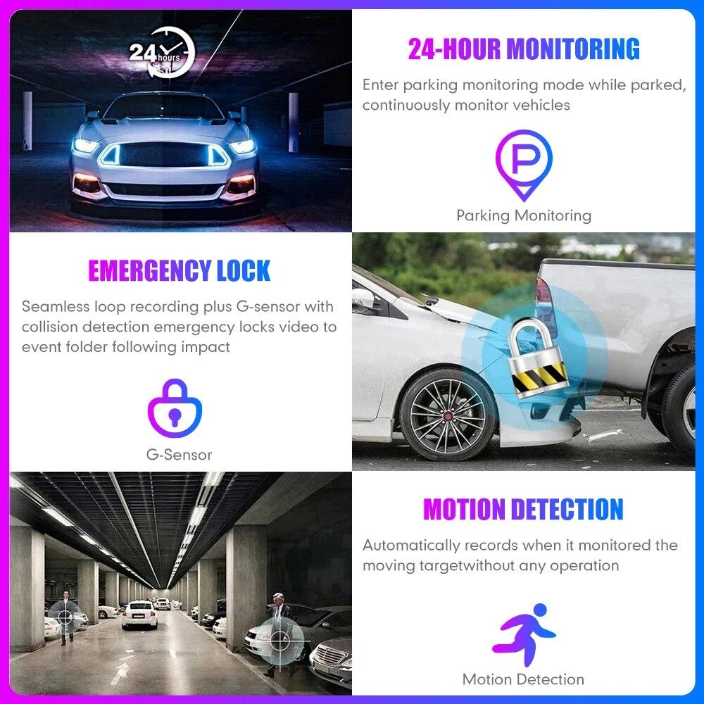 Auto DVR HD 1080P Palubní kamera IPS Videorekordér Cyklus Palubní kamera Zrcadlo Řídicí rekordér Noční vidění