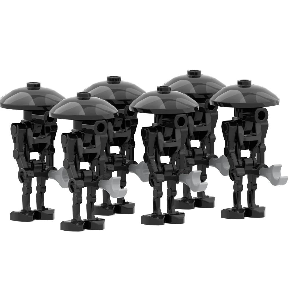 MOOXI Space Wars Series Robot Model MOC Brick DIY Diorama Adult Children Toys Building Block Set Montessori Gift Room Decoration
