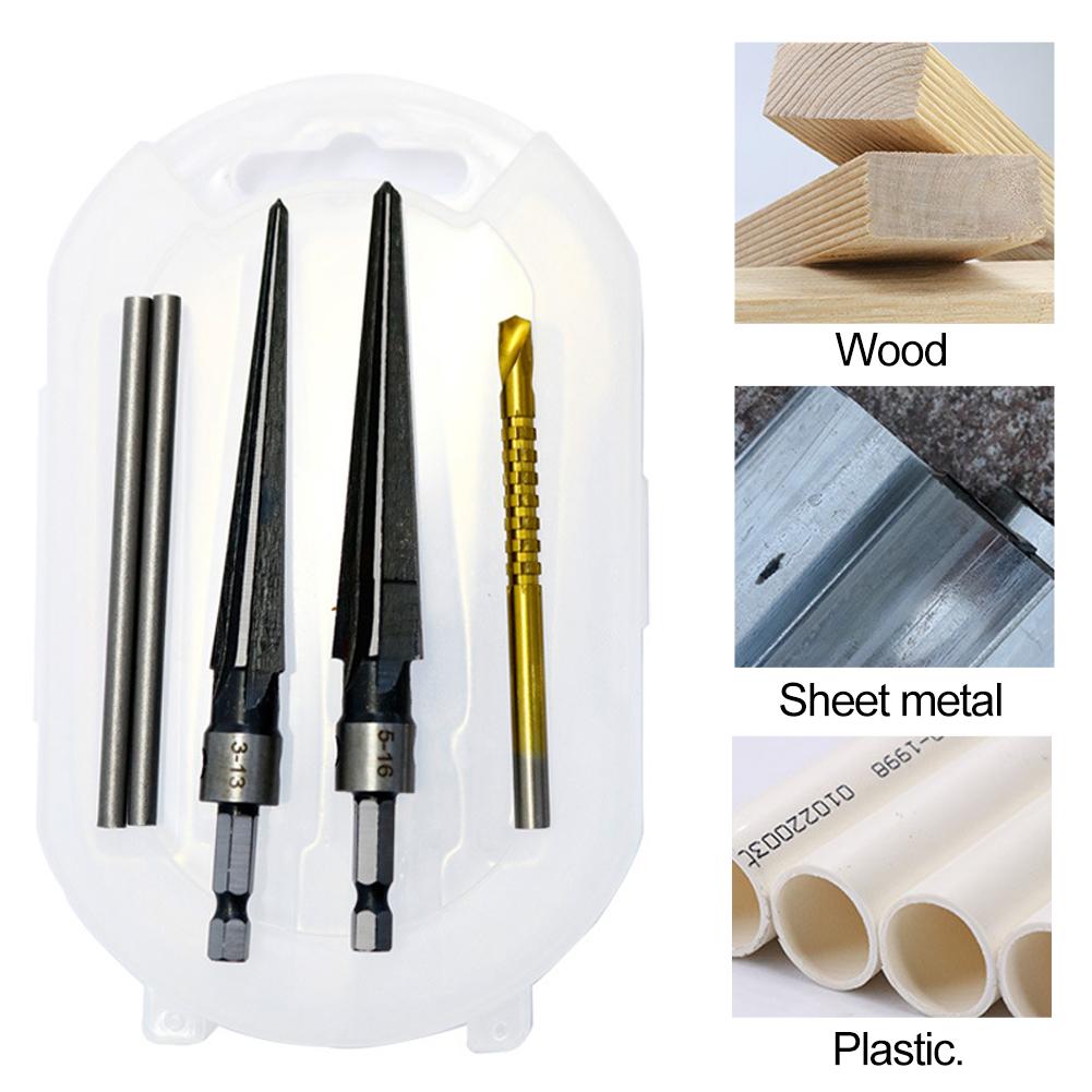 High Carbon Steel Chamfering Tool Handheld Deburring Cutter for Wood with Hex Shank Cone Bits Tool