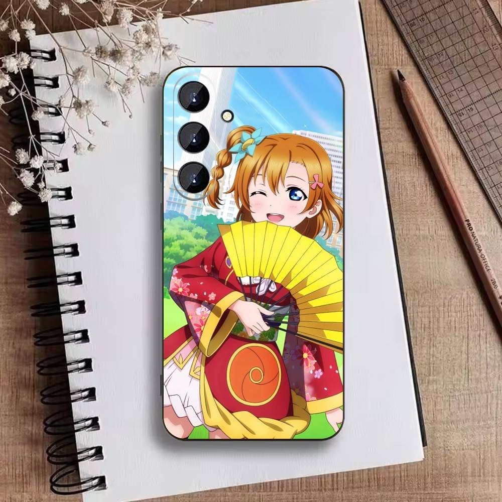 L-Love live-Kousaka Honoka Phone Case For Samsung Galaxy A73,A72,A71,A70,A52,A51 Others Soft Black Cover