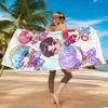 1pc K-pop Cartoon Beach Towel Quick-drying Small To Large Beach Towel Suitable for Beach Yoga Gym Pool Summer Gift for Friends