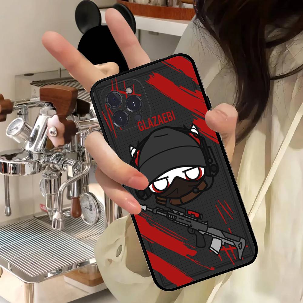 R-Rainbowes Game Six Siege Anime Handyhülle Für IPhone 17 16 15 14 11 12 13 Mini Pro XS Max Plus Funda Hülle