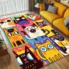 Colorful Cats Living Room Nonslip Area Rug Soft Carpet For Bedroom Game Playroom Sofa Office Home Decor Doormat Christmas Gift C9261232