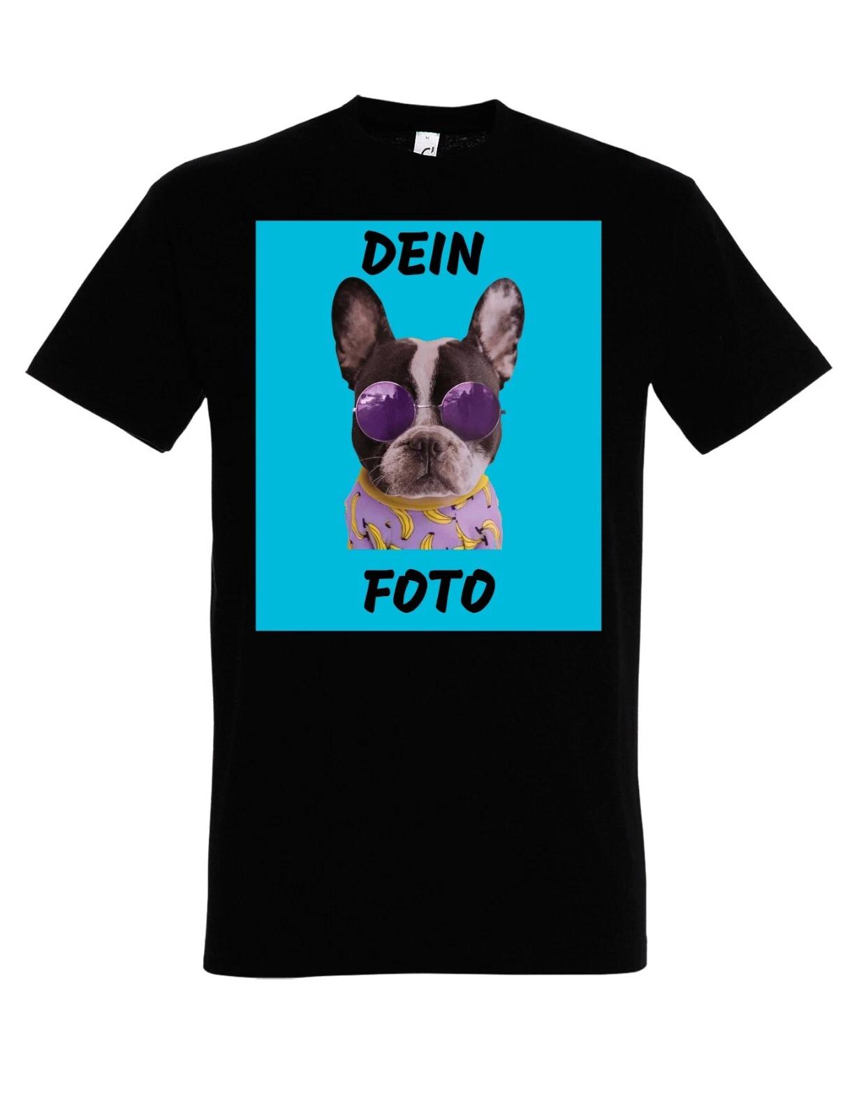 Mens T-Shirt Printing With Your Own PHOTO Personalised Gift Men Fun 2XL