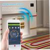 Thermostat WiFi programmable hebdomadaire 16A pour plancher chauffant - tactile, app Smart Life, Alexa/Home (noir)
