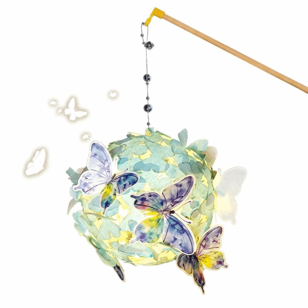 Soft Luminous Light Butterfly Lantern Spherical Shape Luminous Portable Lamp Kids Handmade Craft