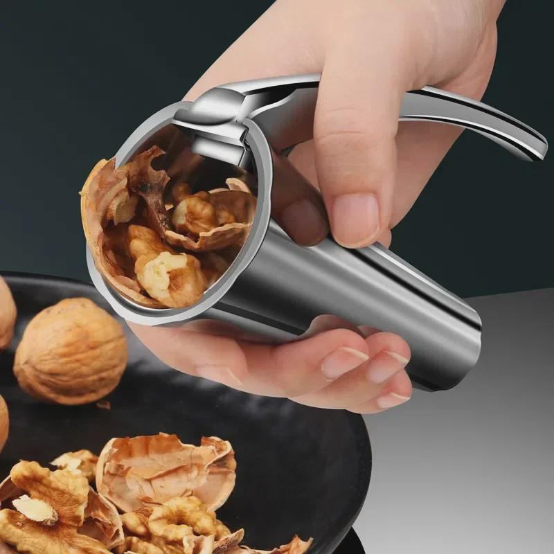 Zinc Alloy Vertical Nutcracker: Pine Nut and Hazelnut Shelling Tool
