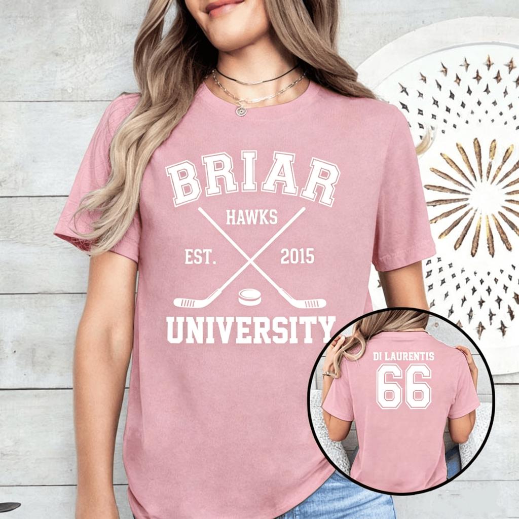 Off Campus Serie Briar University Di Laurentis 66 Shirt Hockey Rounisexce Shirt Briar U T-Shirt Sommer Unisex Unisex Baumwolle Y2ktShirt