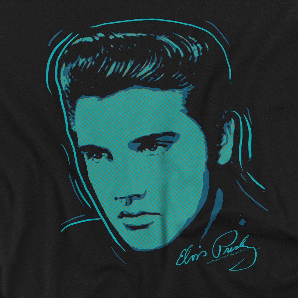 Elvis Presley Unisex Adult Young Dots T-Shirt