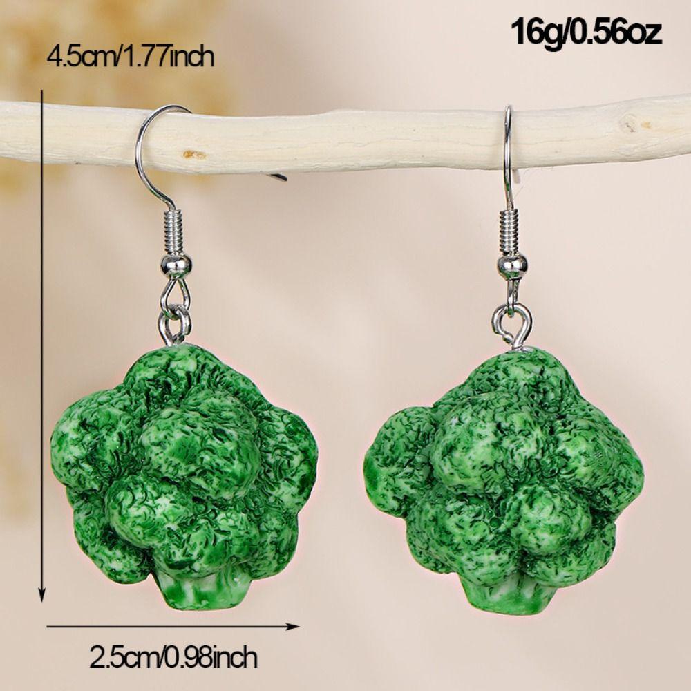 Bohemia Earrings Cute Earrings Lettuce, Mushroom Earrings Simulated Vegetable Dangle Earring  Gift