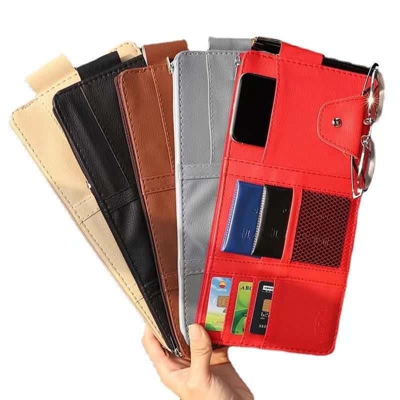 For BMW E87 For BMW Car Sun Visor Bill Pen Business Card Holder Storage Box Sunglasses Clip Stowing Tidying Multifunctional Car Accessories