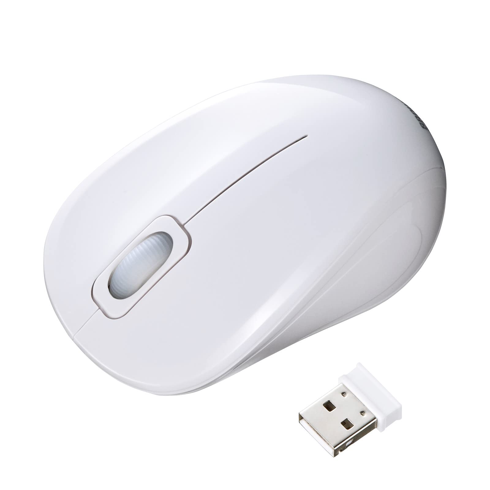 

Sanwa Supply Silent Wireless Blue LED Mouse Antibacterial, (White) MA-WBSK315W білий