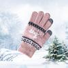 Winter Cold-proof Thin Plush Women's Gloves New Style Wool Plus Velvet Touch Screen Cycling Warm Knitted Gloves