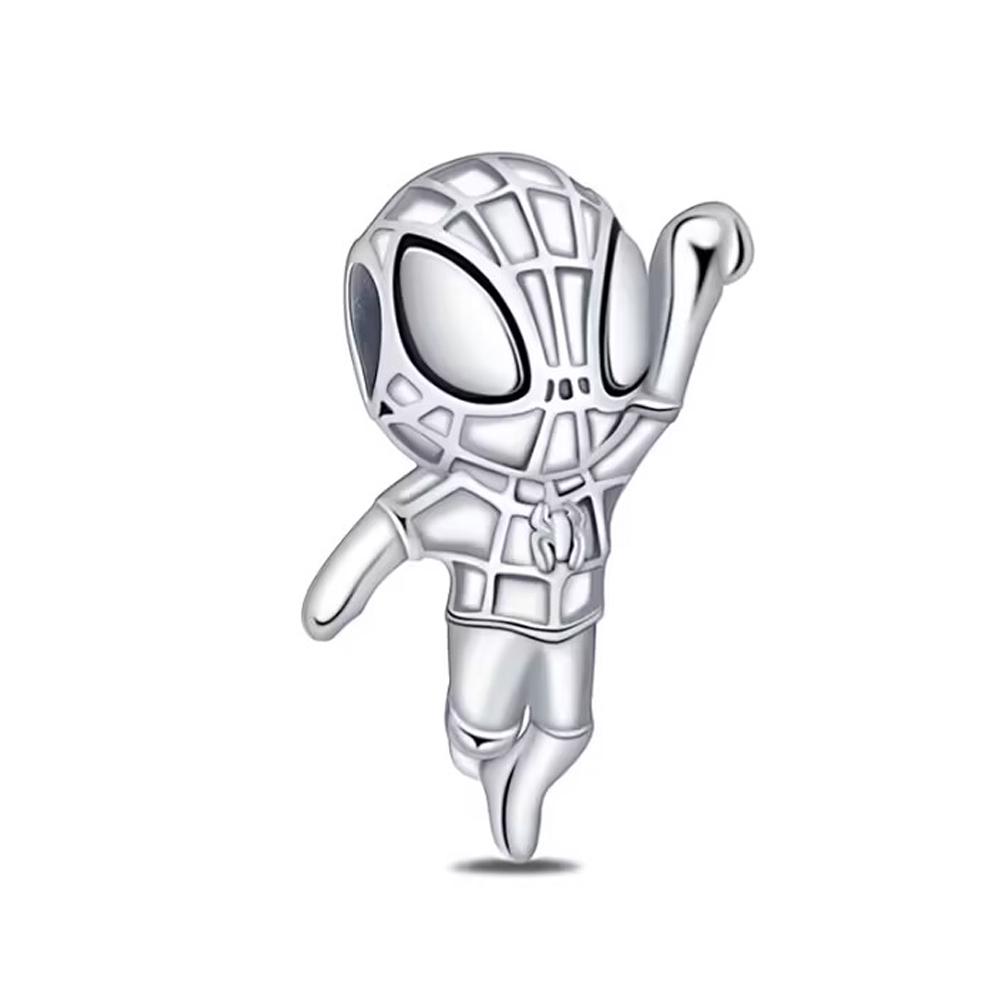 New 925 Silver Alien Warrior Spaceship Shield Charm Pendant Suitable For Bracelet Diy Exquisite Jewelry