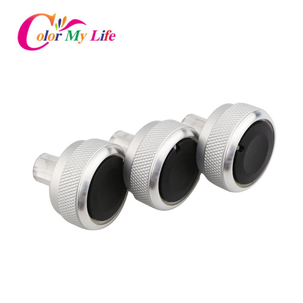 

Цвет My Life Автомобильный кондиционер Ручка переменного тока Ручка переключателя управления нагревом Ручки, пригодные для Nissan Qashqai 2012 Common Silver