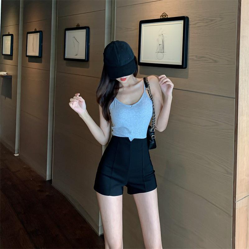 

Женские шорты от костюма с высокой посадкой белые - Летняя повседневная одежда L