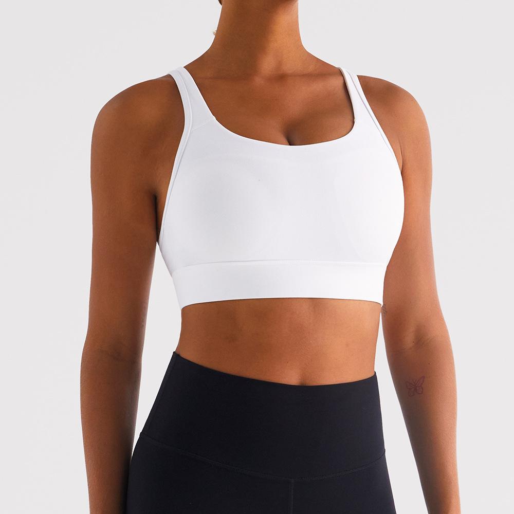 Damen High-Impact Stoßfester Yoga-BH - Verstellbar, Bügellos, Seitenstütze