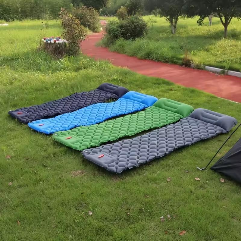 Ultra Light TPU Foldable Inflatable Portable Hiking Camping Park Air Bed Mattress Waterproof Self Inflating Sleeping Pad