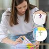12/16/24PCS Plastic Bible Magnetic Bookmarks Double-Sided Cross Shape Page Marking Bookmark Durable Construction