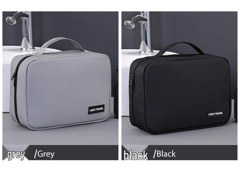 Luxus-Kulturtasche für Herren, Wasserdicht, Nass-/Trockentrennung, Ideal für Reisen, Großes Fassungsvermögen, Tragbar, Aufbewahrung für Make-up & Pflege