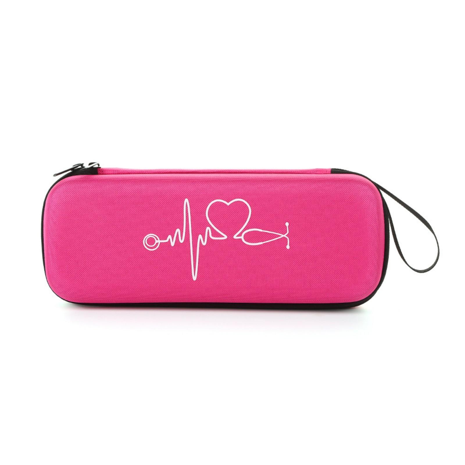 

Персонализированная сумка для хранения стетоскопа с индивидуальной печатью, домашняя коробка для хранения для беременных женщин, устойчивая к давлению и падению сумка для хранения из ЭВА One Size красный