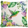 New Flower and Bird Pillow Case Green Leaf Cushion Cover Living Room Home Decoration Pillow