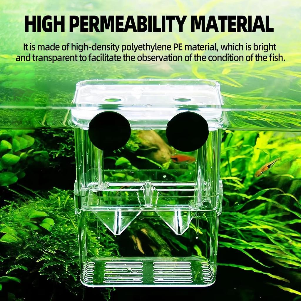 Aquarium Fish Breeder Box Durable Betta Fish Tanks Fishs Breeding Isolation Box Hatching Incubator Box for BabyFish Shrimp