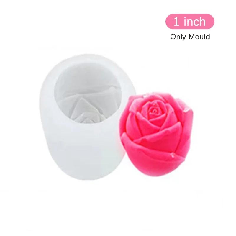 

Силиконовая форма для свечей «Роза» «сделай сам», 3D-цветок, свеча ручной работы, мыло, гипс, смола, поделки, подарок на день Святого Валентина, форма для изготовления украшений для дома
