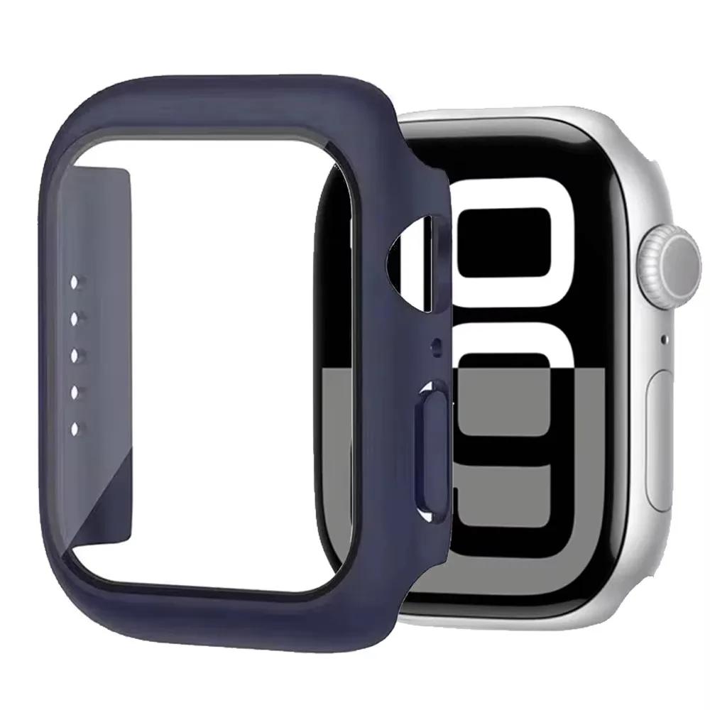 Tempered Glass+Cover For Apple Watch 11 10 46mm 42mm Ultra 3/2 49mm Screen Protector Case iWatch Series 9 8 7 6 5SE 45mm 44 40mm