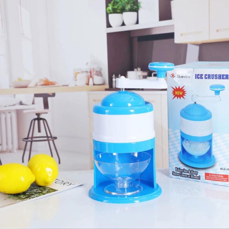 Portable Hand Crank Snow Cone Machine Manual Shaved Ice Maker Perfect For Summer Parties And Slushy Making Kitchen Tools