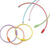 10pcs/Lot Colorful Iron Wire Keychain Cable Loop Screw Lock Rope Key Holder Keyring Key Chain Rings for Jewelry Making Supplies