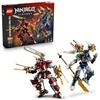 LEGO Ninjago Titan Mech Twin Set 71870 Toy Boys Girls Toys Birthday Present Blocks 12 Years Old 13 14 Middle School Students Battle Robots Figures