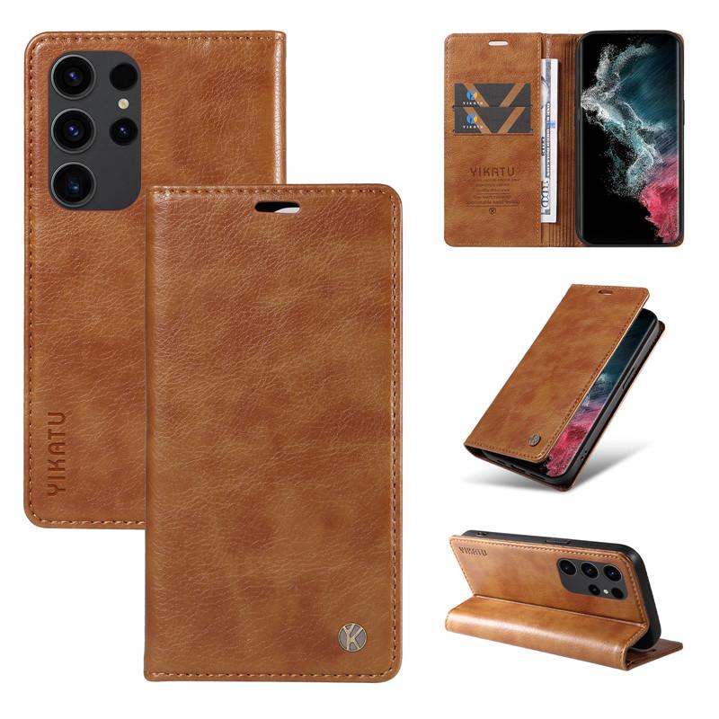 Wallet Flip Leather Phone Case for Samsung Galaxy S24 Plus S23 S22 S21 FE Note 20 Ultra A24 A33 A73 A34 A54 A14 A05 Holder Cover