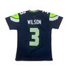 Nike Koszulka NFL Seattle Seahawks Logo Marki Wygodna Krótki Rękaw Dziecięce Granatowy 3Z1B7N1P9-WILSON