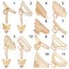 Party Accessories Elegant Headwear Butterfly Tassel Metal Hairgrip Hair Claws Hollow Out Barrettes