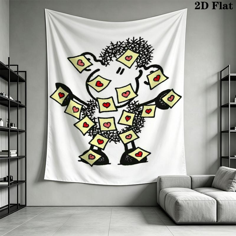 Sheepworld Wall Tapestry Aesthetic Wall Hanging Printed Fabric Blanket Decorative Tapestries for Bedroom Living Room Home Decor